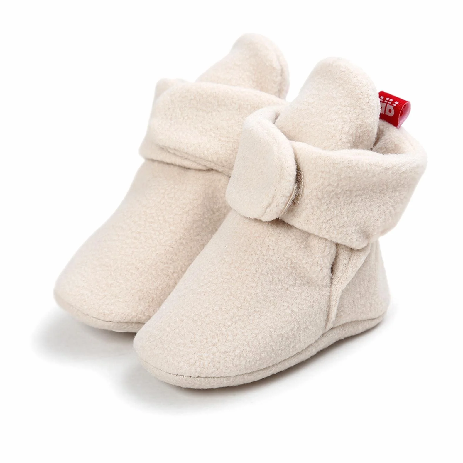 Unisex-Baby Krabbelschuhe Winterschuhe Wollschuhe Neugeborenes Stiefel Booties Gefütterte Boots für Baby 0-18Monate