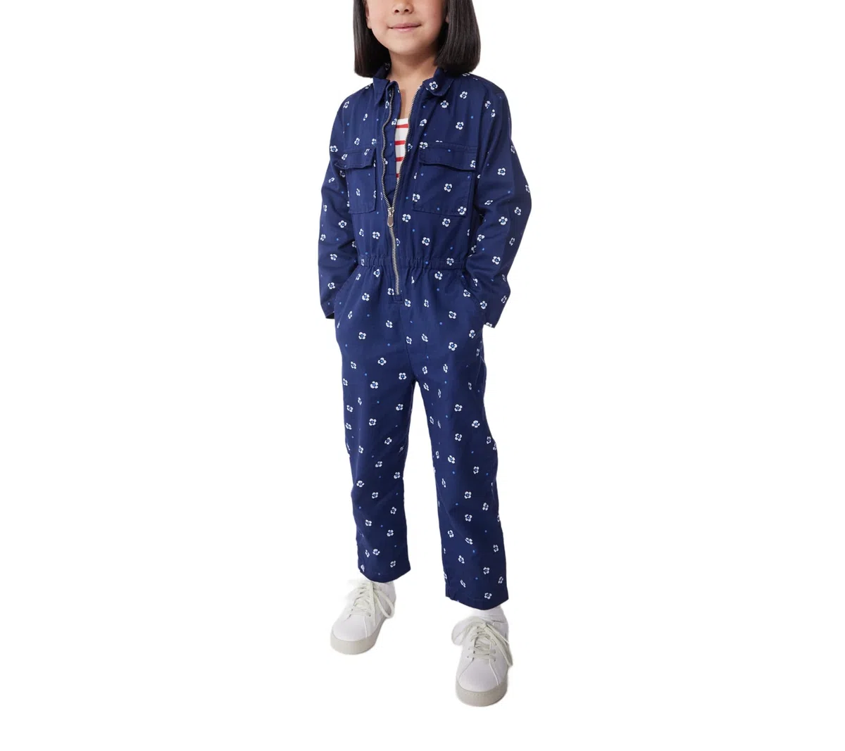 Petit Bateau Mädchen Langer Overall