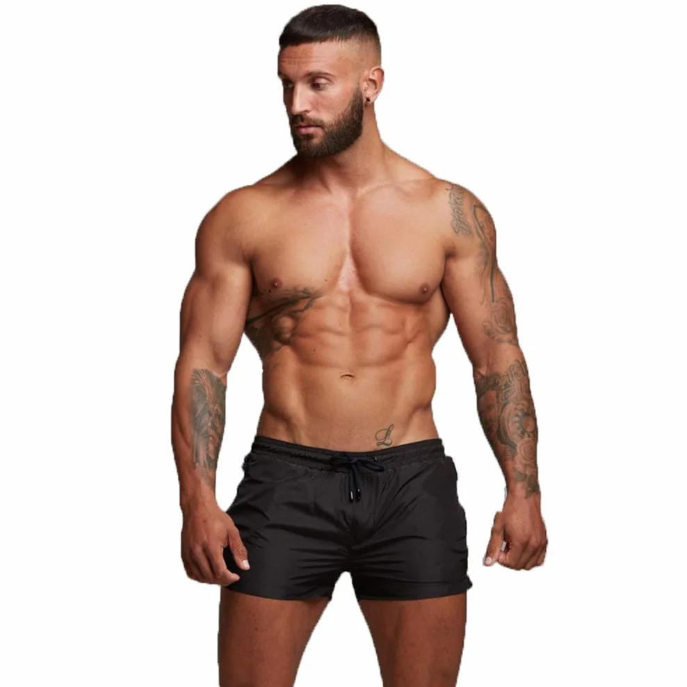Badehose für Herren Schnelltrocknend Badeshorts Kurz Herren Badehose Männer Schwimmhose Boxer Kurze Hose Schwimmshorts mit Reissverschluss