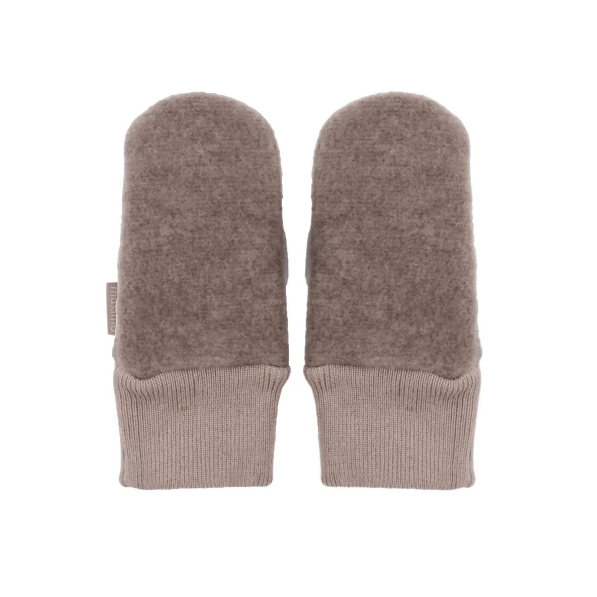 maximo GOTS MINI-Fausthandschuhe Daumen, Wollfleece, Strickbund Wollfleece