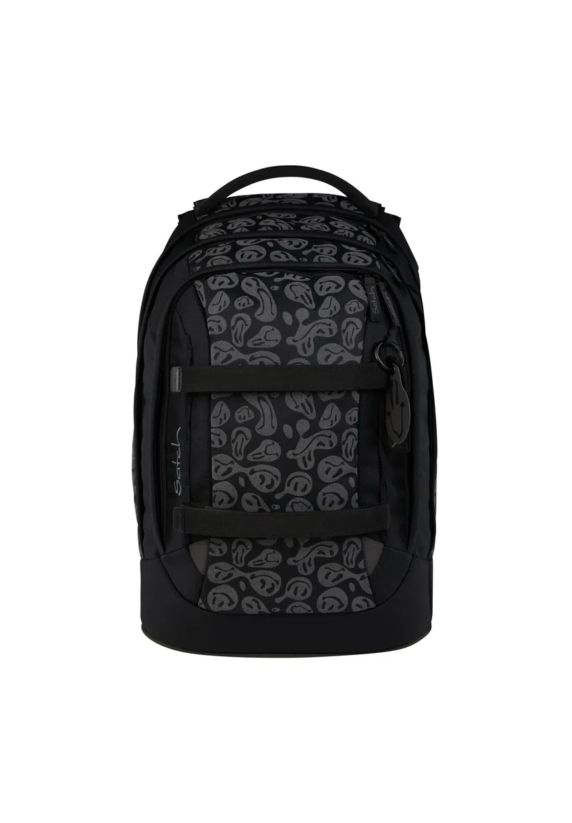 Satch Pack Set Schulrucksack-Set, 4-teilig ab 5. Klasse ergonomisch 30L Stauraum mit Schlamperbox Trinkflasche Sportbeutel Blurry Faces - Schwarz