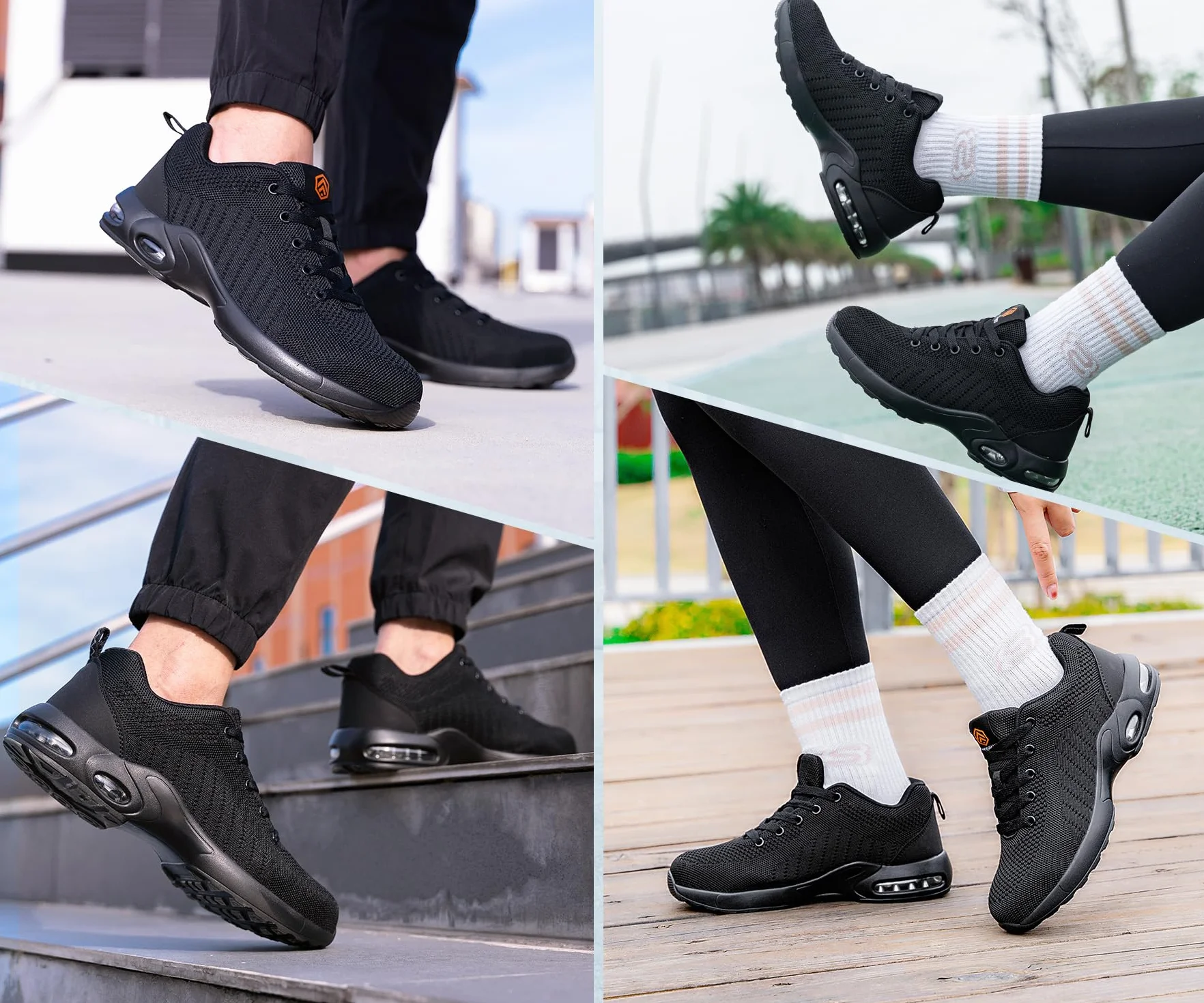 DYKHMILY Sicherheitsschuhe Herren Damen Leicht Arbeitsschuhe mit Stahlkappe Atmungsaktiv Sportlich Schutzschuhe Industrie Handwerk Sneaker Schutzschuhe