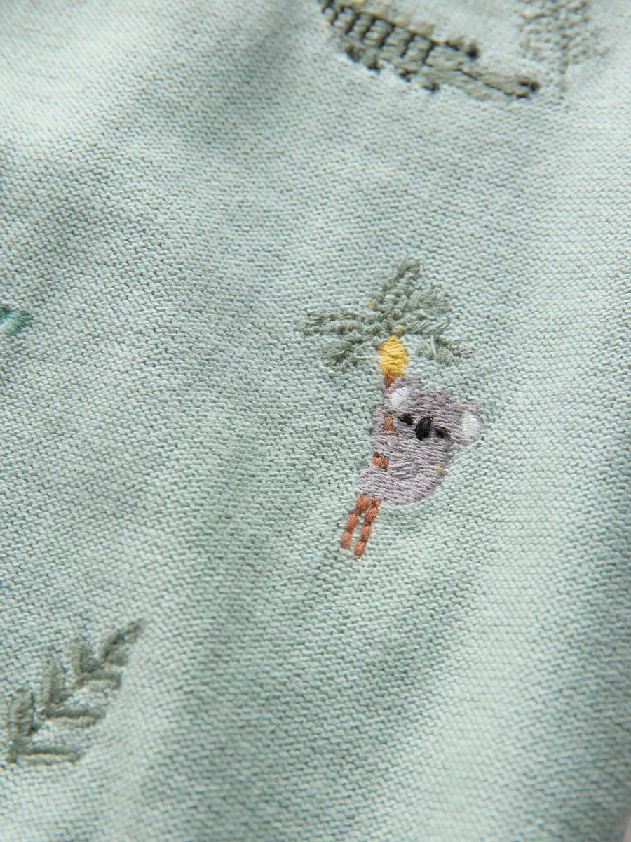 NEXT Jungen Standard Kurzärmeliges Strick-Poloshirt mit Stickerei 62-122