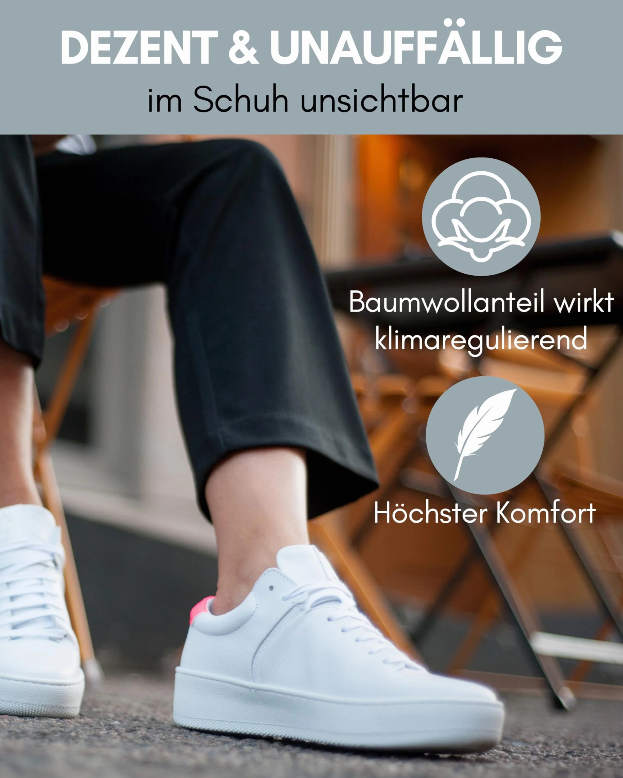 HELDENWERK 10 Paar Füsslinge für Damen & Herren - Unsichtbare Sneaker-Socken atmungsaktiv & bequem - Füßlinge in schwarz, weiß, grau