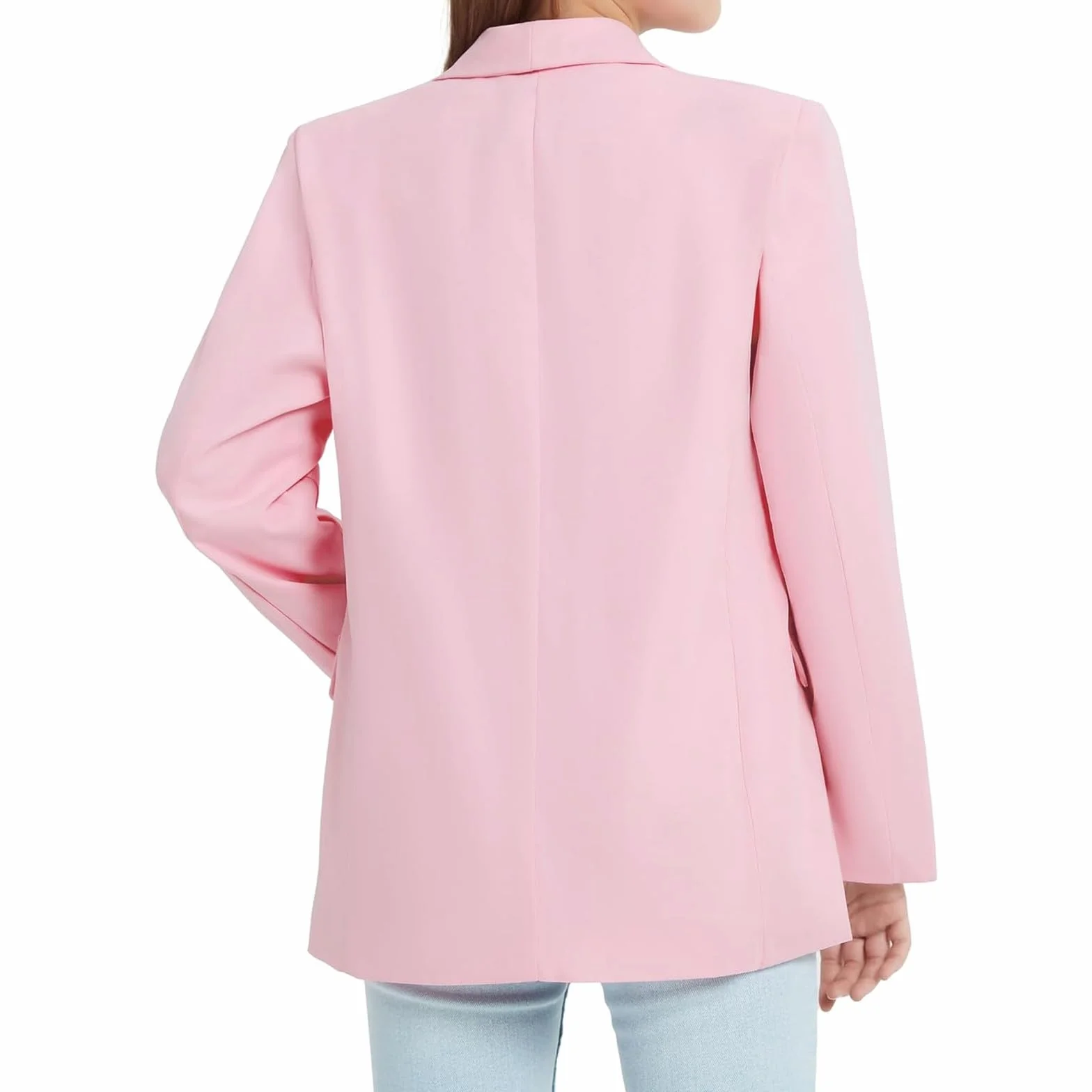 Blazer Mädchen Frühling Herbst Langarm Anzugjacke Formale Offene Front langärmelig Anzugjacke Kinder Schuluniform Kinder British Style Herbstjacke Mantel für Kinder 3-14 Jahre