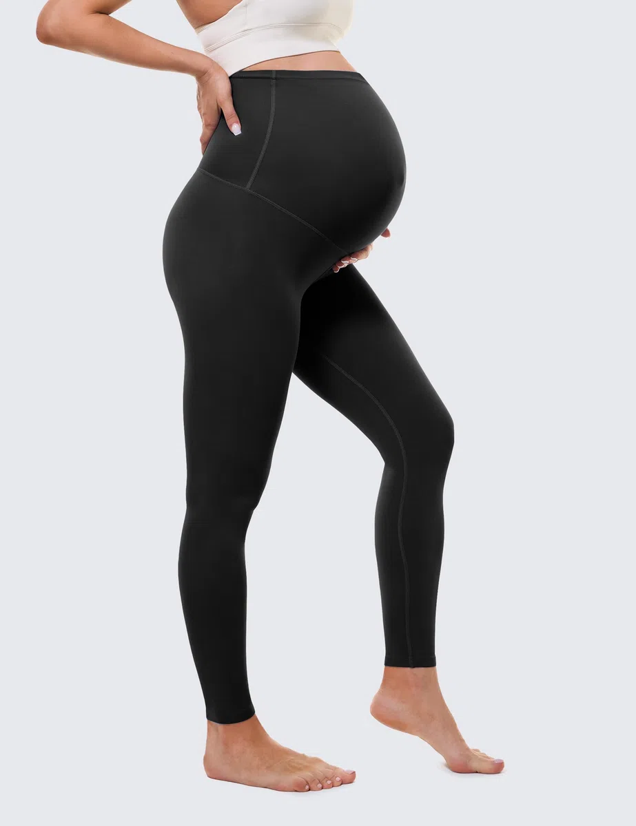 BAYDI Clouduxi 25" Umstandsleggings High Waist Schwangerschaftsleggings Blickdicht Umstandshose Damen Weich Elastisch Umstandsmode