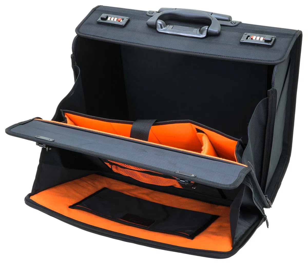 Davidts Businesstrolley - Pilotenkoffer - Laptoptrolley 17" und 10" Tablet - 47x40x25cm