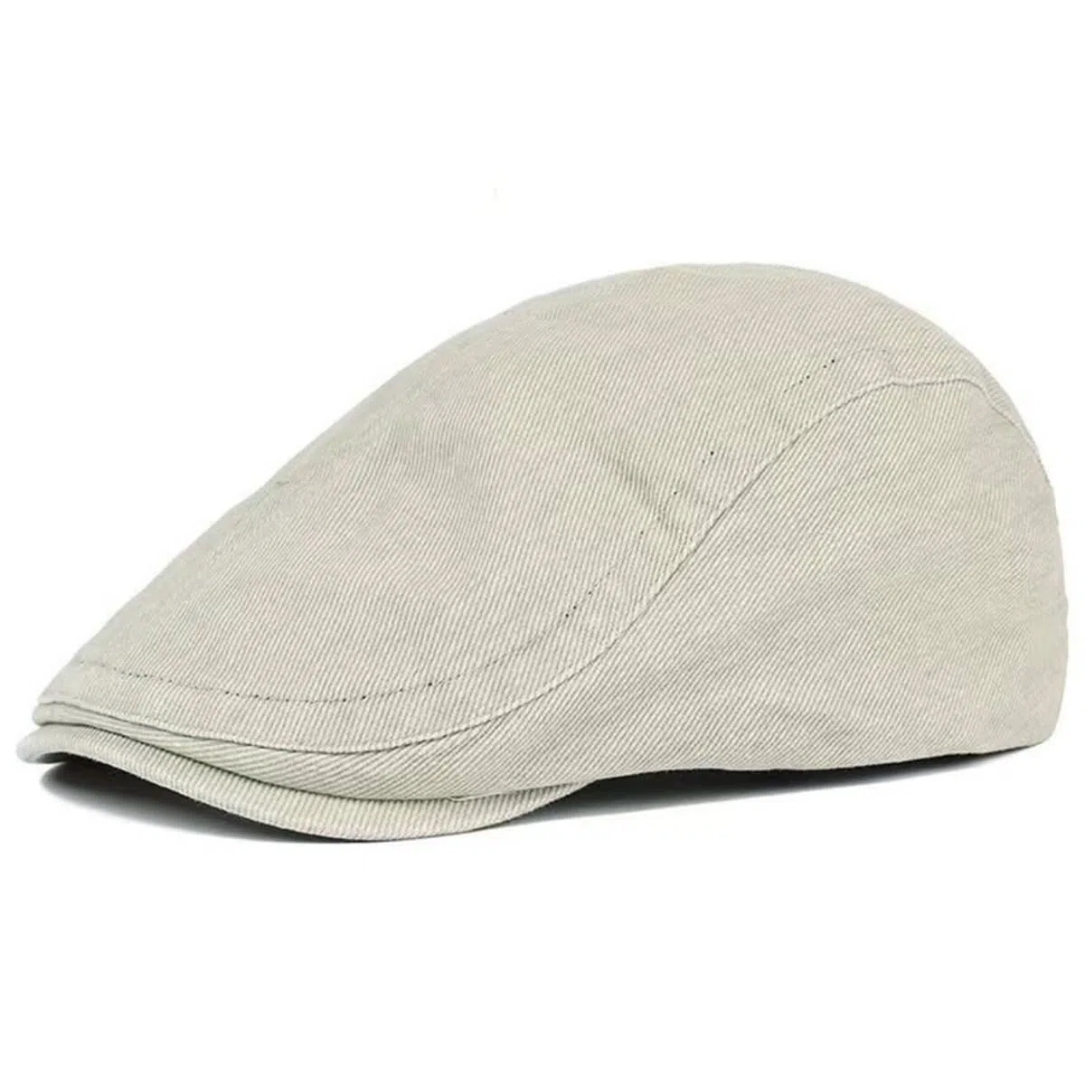 Baumwolle Herren Newsboy Schiebermütze Flatcap Tellermütze Schlägermütze Gatsby Ivy Barett Cap Sommer Atmungsaktiv Verstellbare Vintage Cabbie Cap 57-61CM