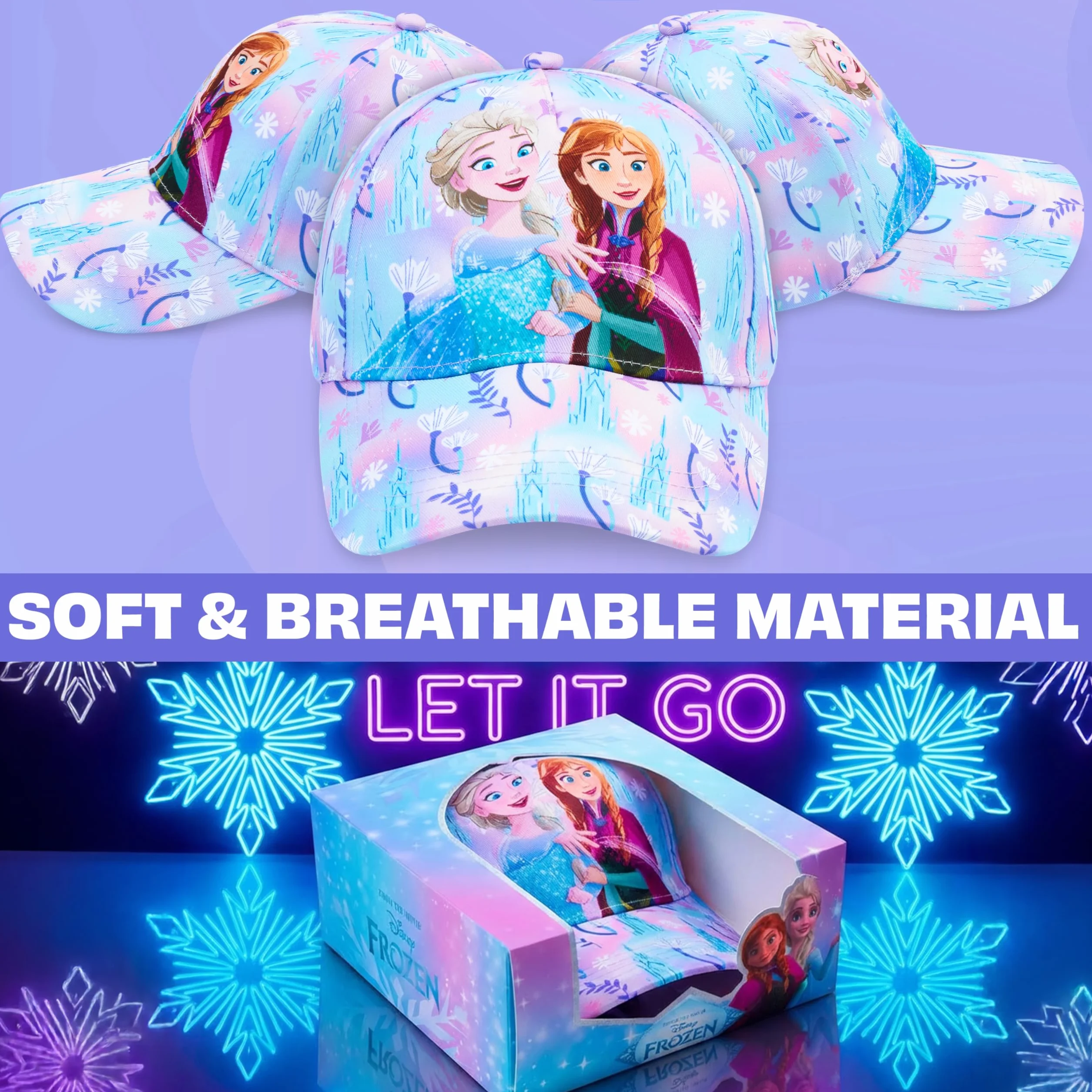 Paw Patrol | Frozen | Disney Prinzessinnen | Minnie Mouse | Sesamstraße Mädchen Basecap und Sonnenbrille & Haargummi Set, Sommer Geschenke für Mädchen