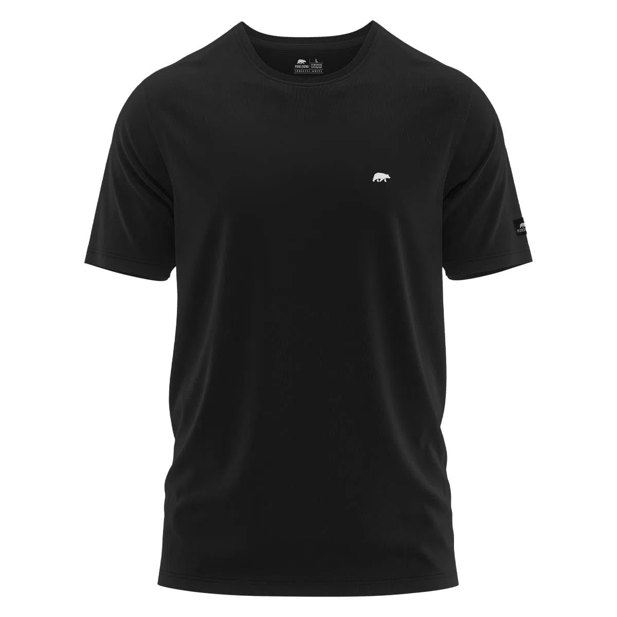 FORSBERG T-Shirt mit kleinem Gummi-Patch