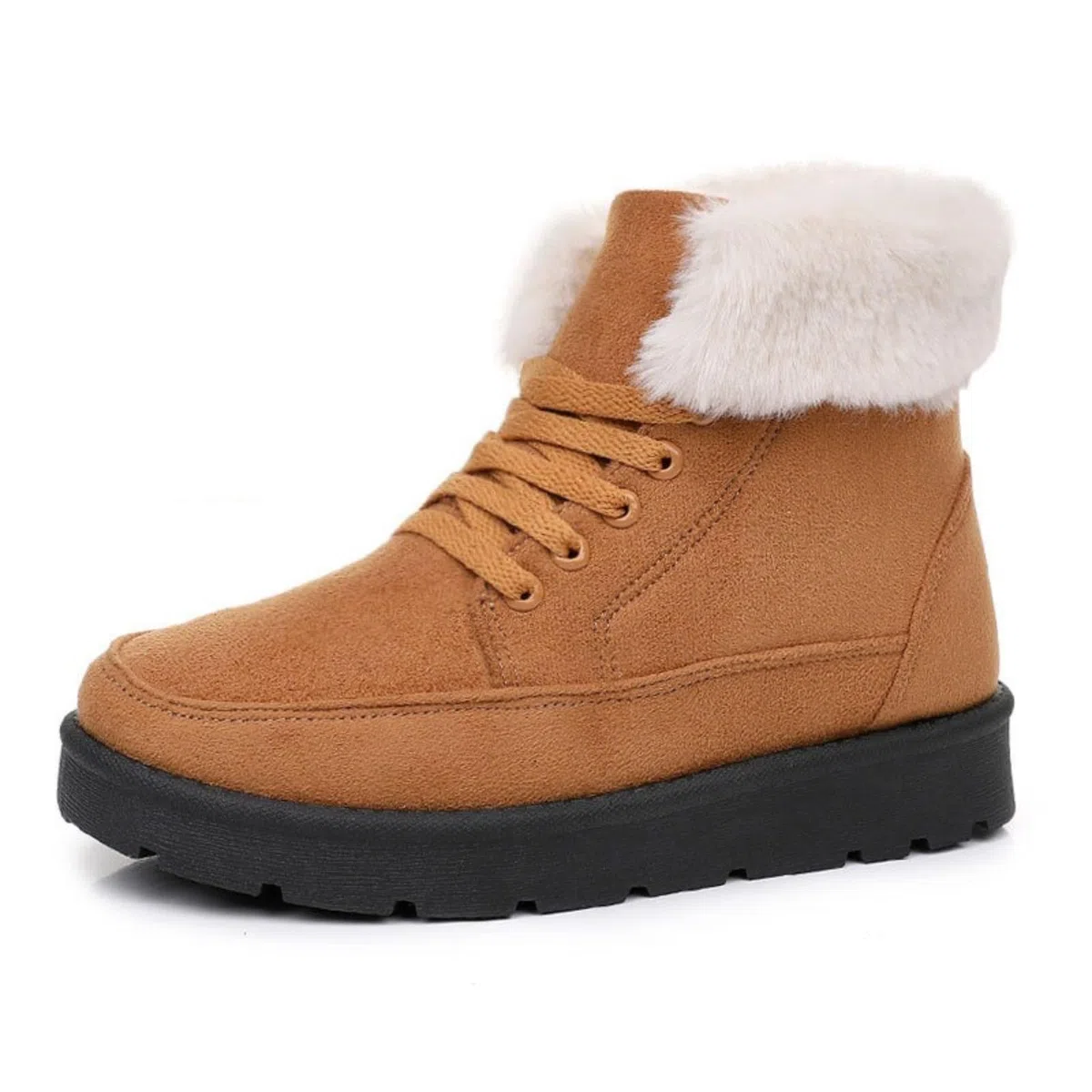 Generisch Winterschuhe Damen Gefüttert Warme Winterboots Dicke Warme Lammfellstiefel 2025 Wanderstiefel Schuhe Outdoor Skischuhe Verdickung Thermostiefel Winter Winterstiefel Wasserdicht