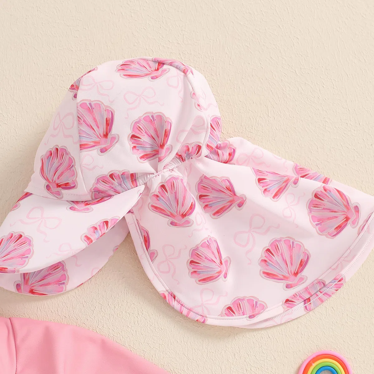 Baby Badeanzug mit Sonnenhut Langarm UV Schutz Badebekleidung Für Baby-Mädchen Reißverschluss Strand Schwimmanzug