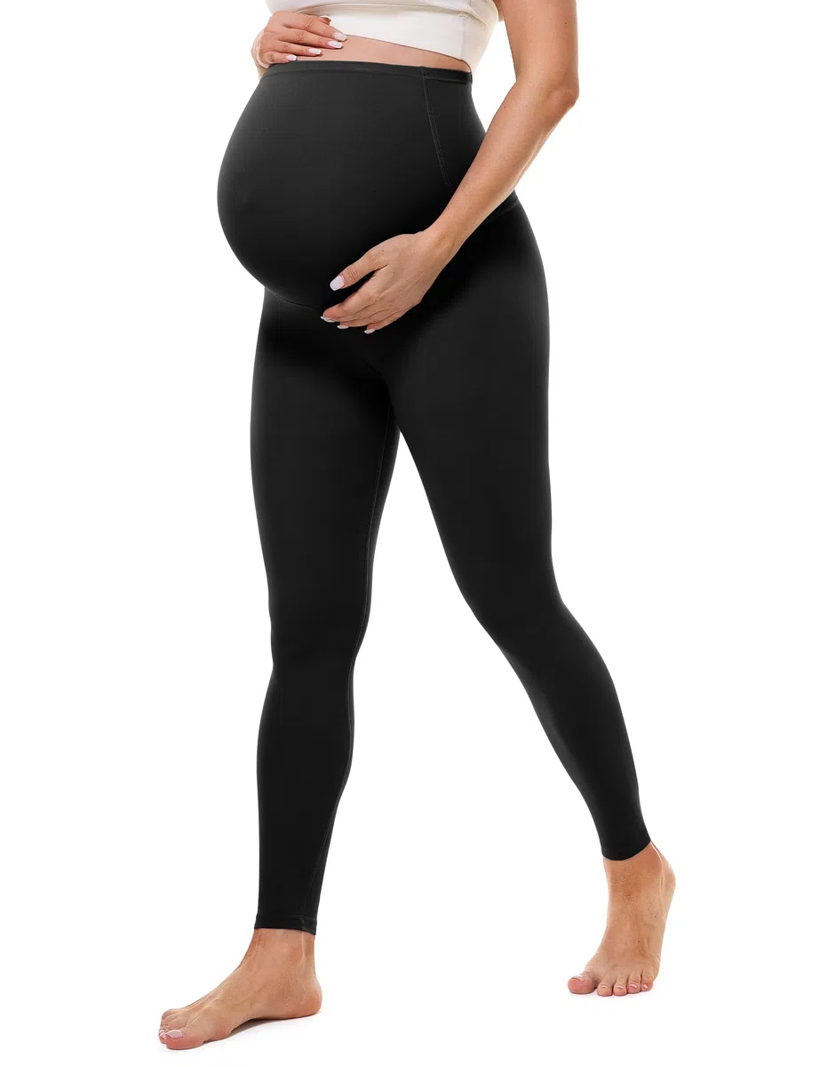 BAYDI Clouduxi 25" Umstandsleggings High Waist Schwangerschaftsleggings Blickdicht Umstandshose Damen Weich Elastisch Umstandsmode