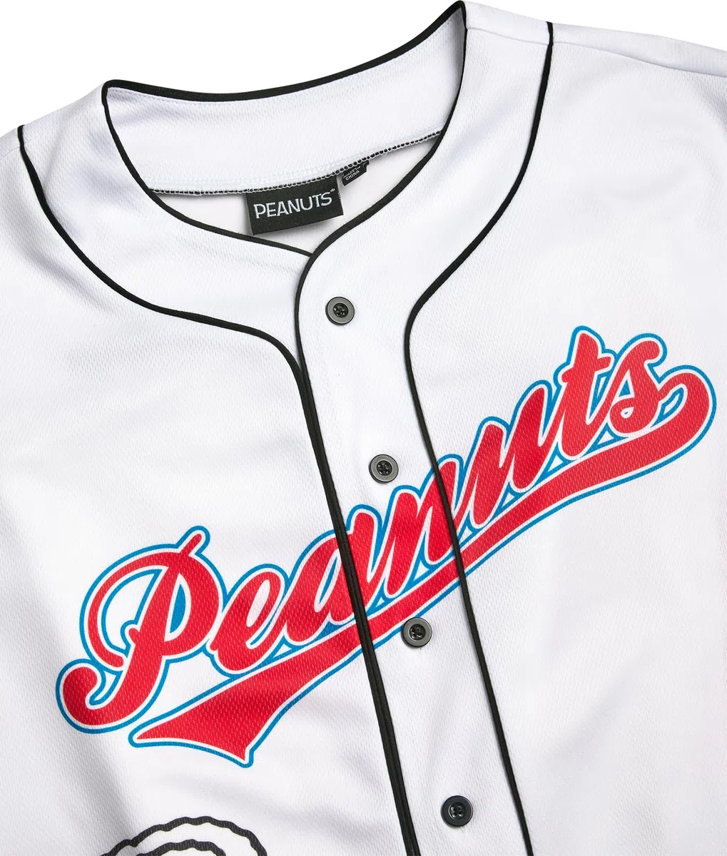 Peanuts Damen Snoopy Baseball Jersey Neuheit Mode Vintage Snoopy Shirt Jersey Top für Frauen (S-XL)