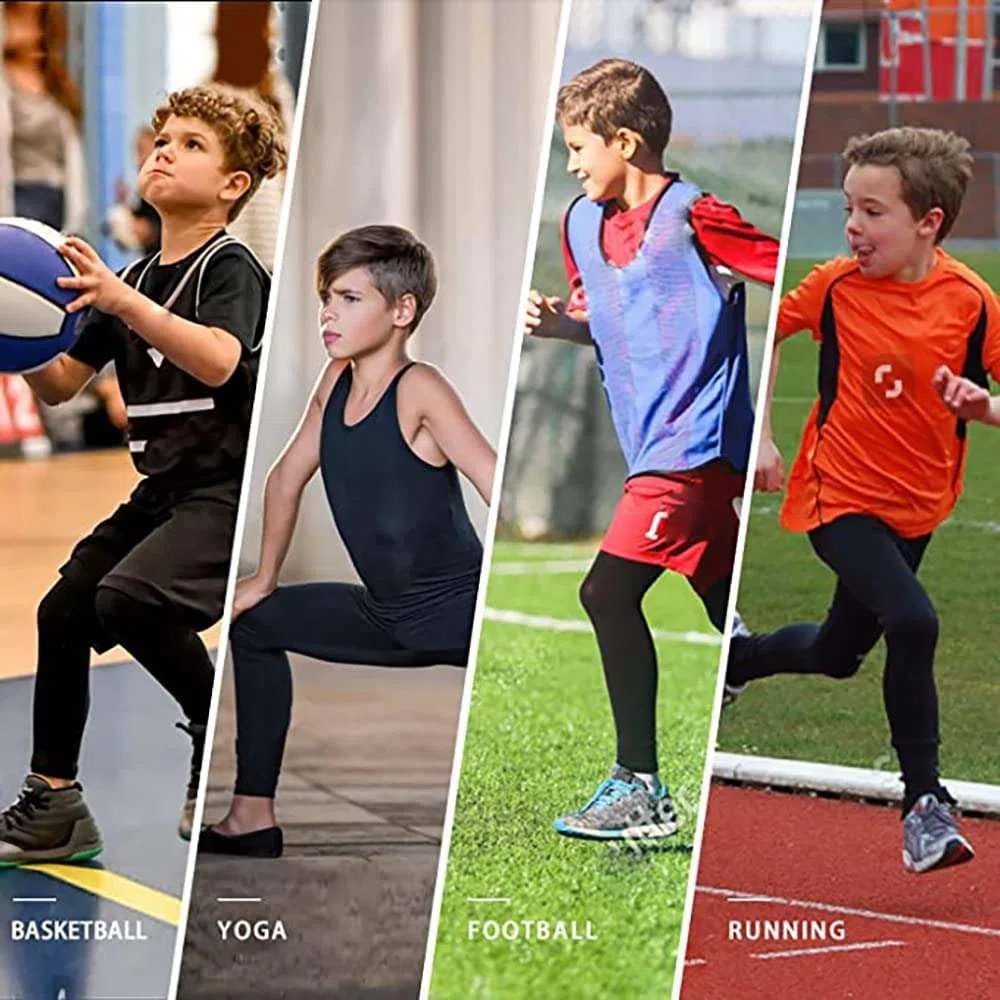 Echinodon Funktionsunterwäsche Jungen Fußball Sportunterwäsche Kompressionsunterwäsche für Fussball Training