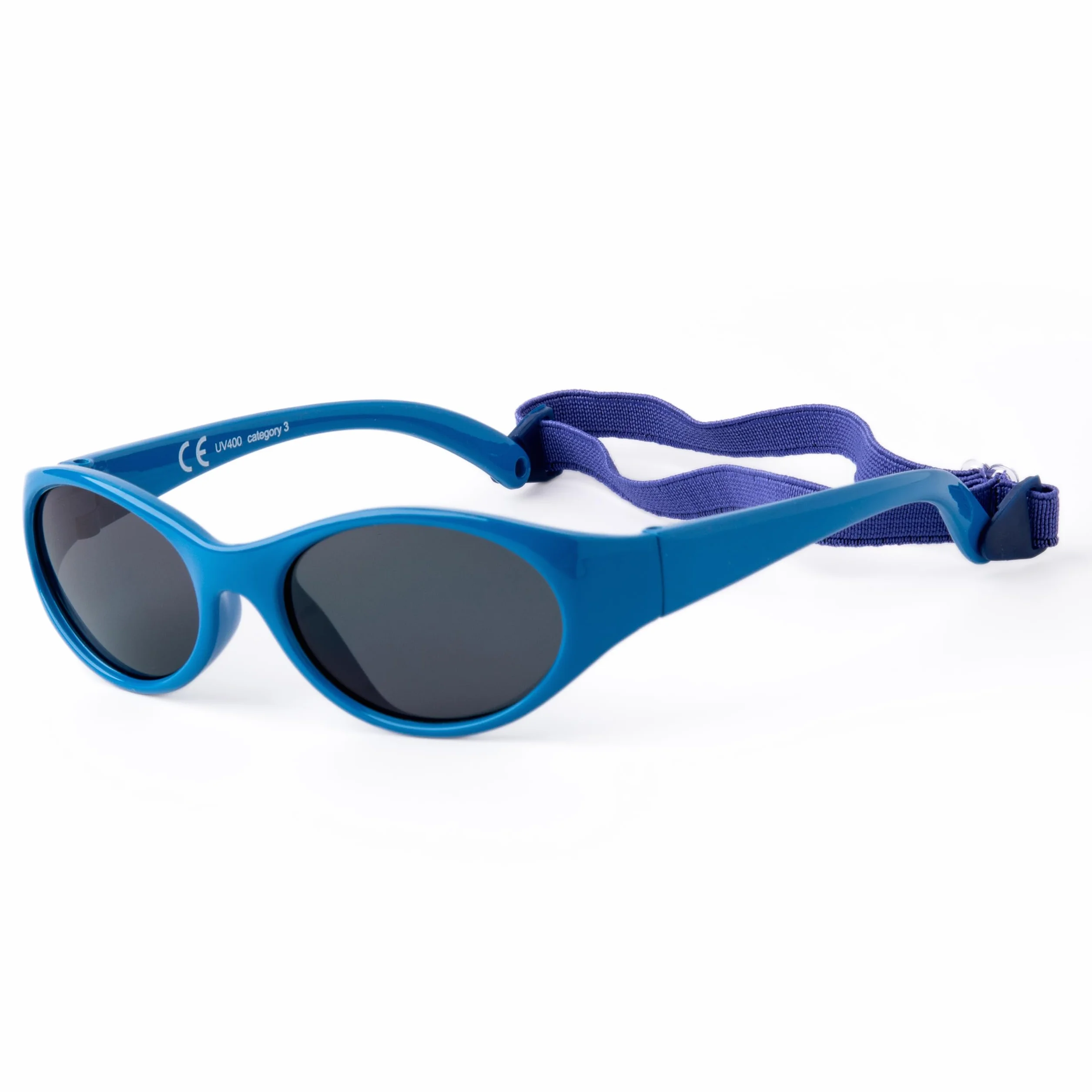 Kiddus Kindersonnenbrille 2–4 Jahre Für Kleinkind, Polarisierte Sonnenbrille UV400 CAT3 100% UVA UVB Schutz, Flexible Fassung mit Neoprenband, CE ISO REACH