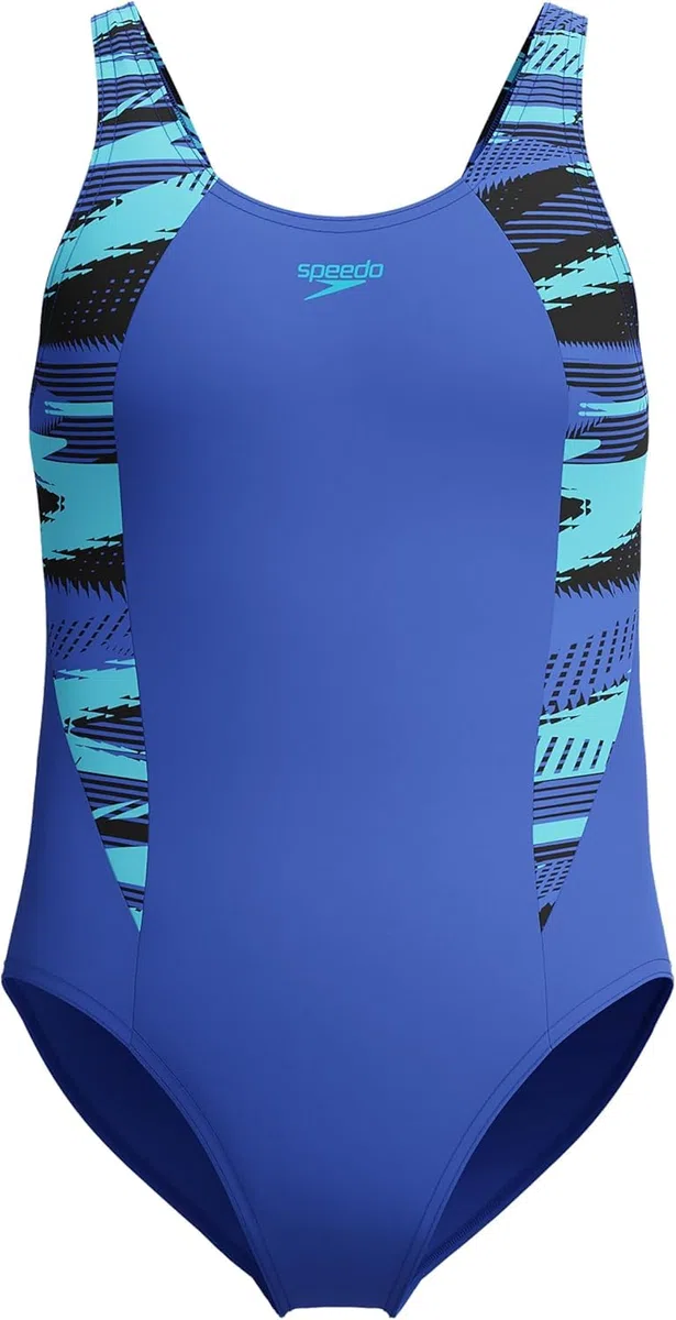 Speedo Mädchen Hyperboom Splice Muscleback-Badeanzug | Schwimmtraining | Chlorbeständig | Schnell trocknend | Stretchmaterial | Bequeme Passform