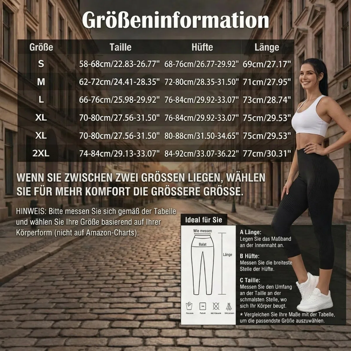 Coreex Celluflex 3D-Kompressionsleggings, Leggings Damen 3/4 LipöDem Anti Cellulite Leggings kompressionsleggins Damen High Waist Push-Up Trousers Yoga Fitness Sportleggins Sommerhose