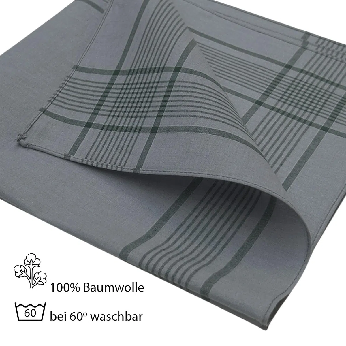 ggm Bundeswehr Stofftaschentücher Herren Taschentücher Stoff 100% Baumwolle Größe 50x50 cm