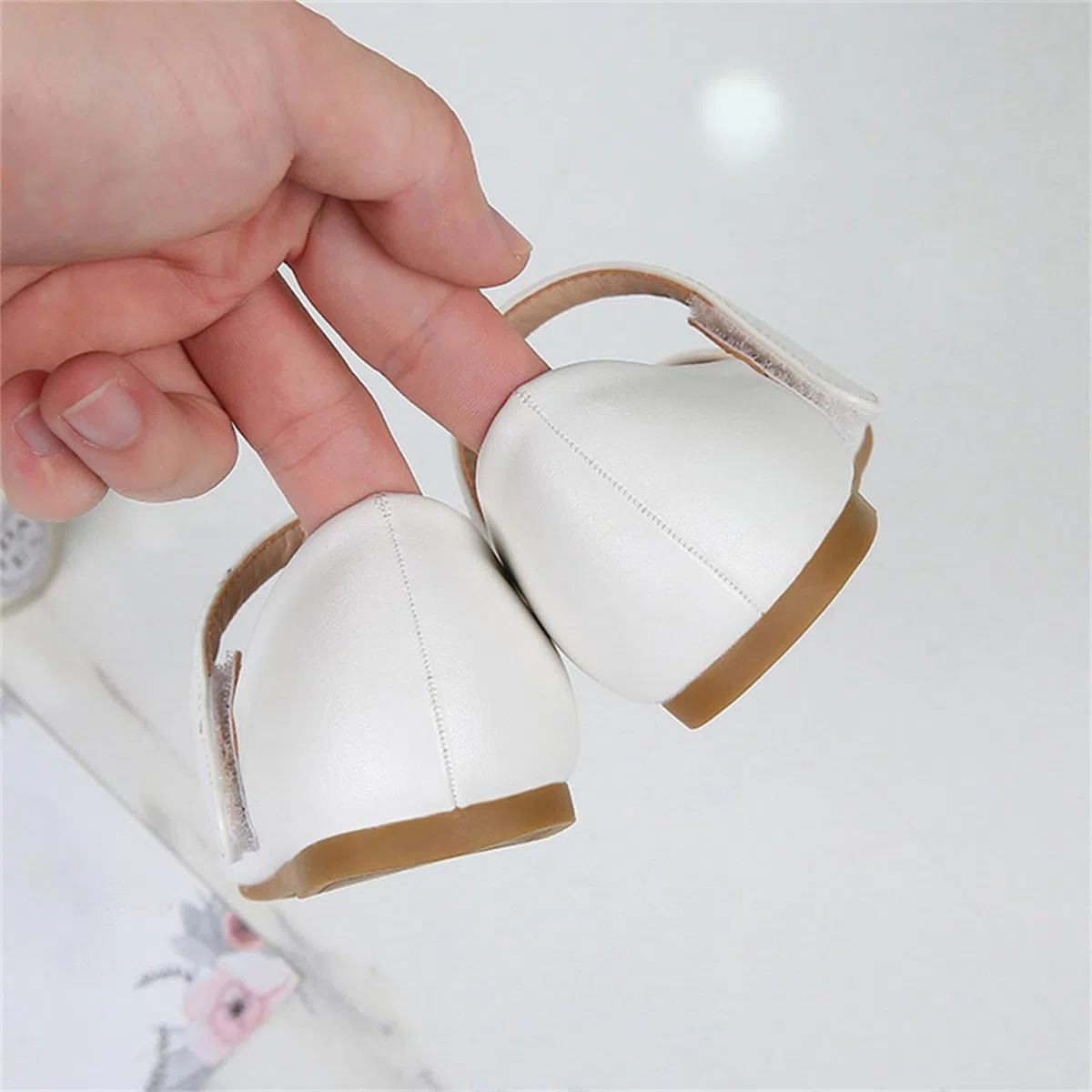 Taufschuhe Mädchen 27 Kommunionschuhe Klassische Einfarbig Lederschuhe Flache Tanzschuhe Bequem Leicht Schulschuhe Mary Janes Casual Kleinkind Schuhe Mit Klettverschluss Mädchenschuhe