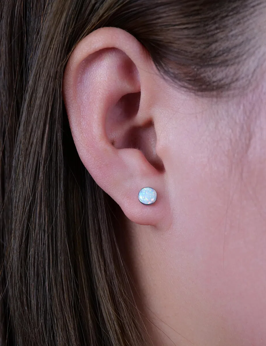 Limerencia Medizinische Titan Ohrringe, G23 Hypoallergen Gesundheitsstecker Ohrstecker mit Schraubverschluss, Nickelfreie Ohrringe für Damen, Mädchen und Kinder