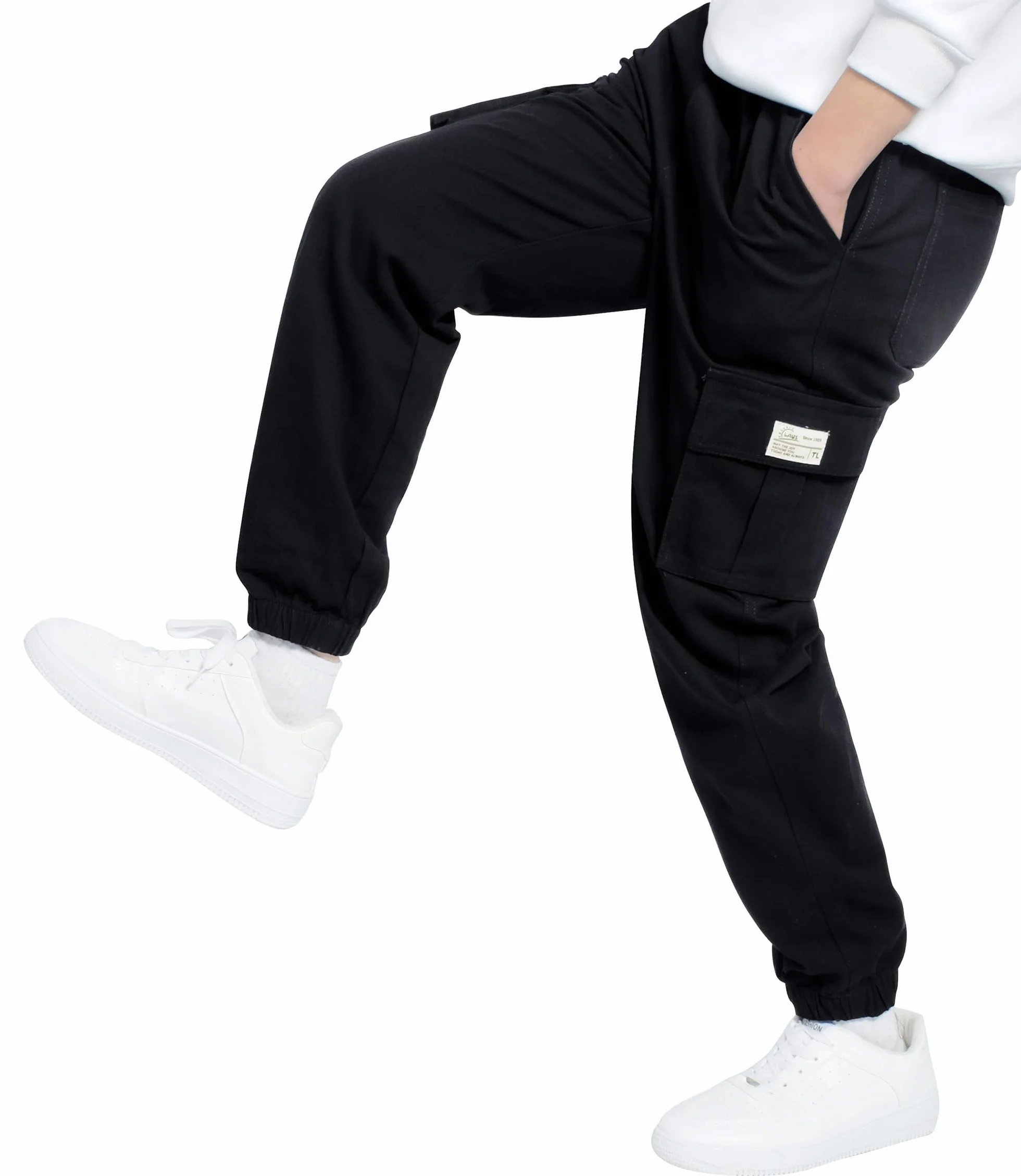 Hosen für Jungen Cargohose Kinder Hose Cargo Jogginghose Freizeithose mit Gummizug