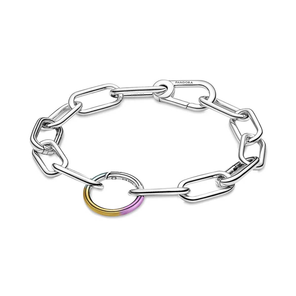PANDORA ME Batik Runder Styling-Connector aus Sterling-Silber; nur kompatibel Me Armbändern