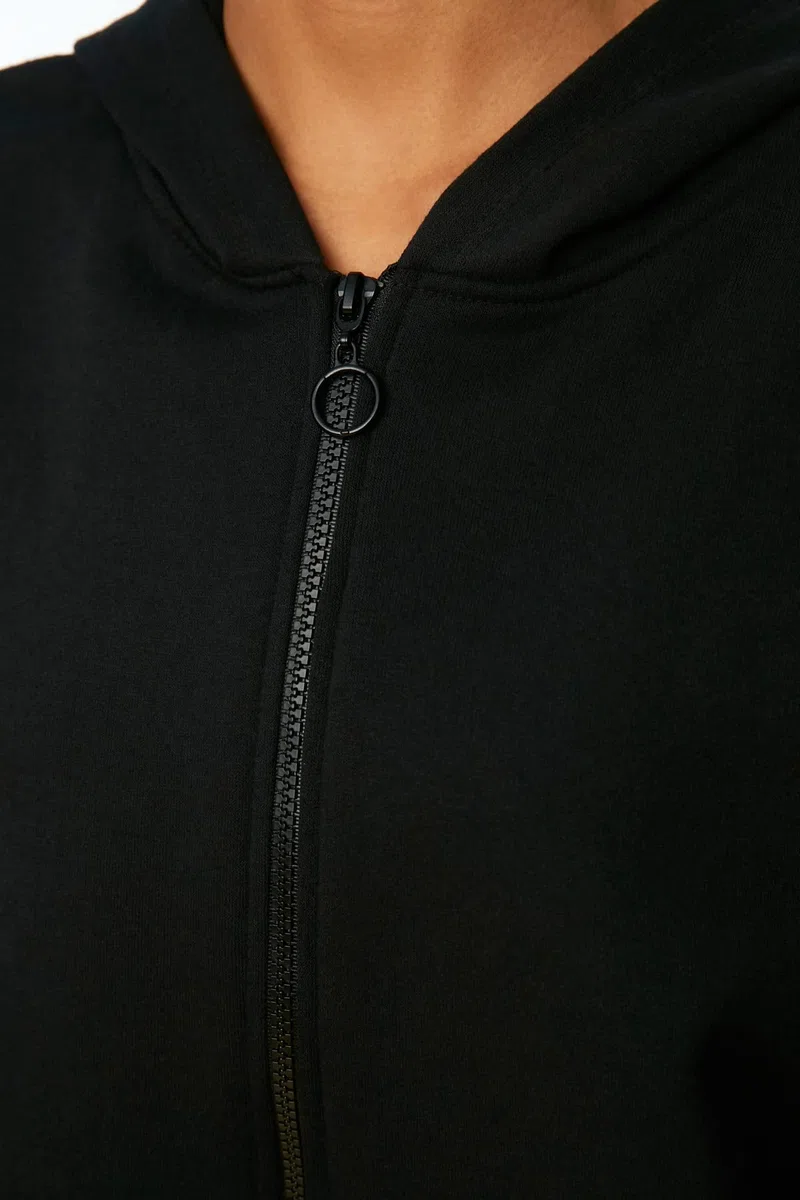 TRENDYOL Damen Trendyol Hooded Crop Gestrickt Singard Sweatshirt Hooded Sweatshirt (1er Pack)