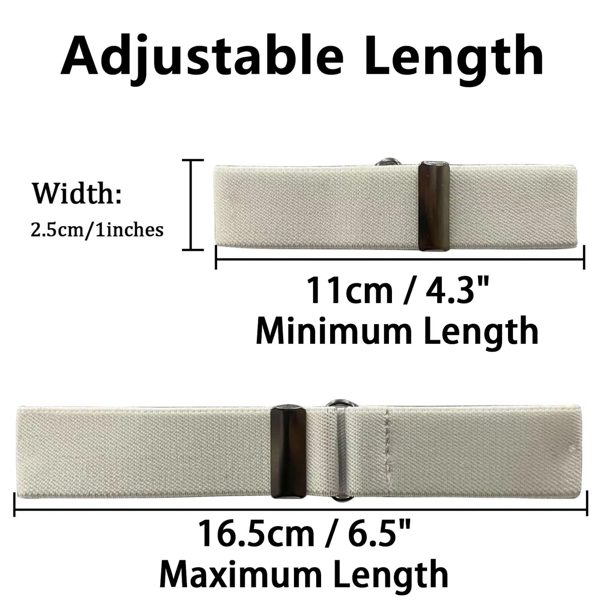 Ärmelhalter Herren (4 Paar / 8pcs) Ärmelhalter Damen Verstellbar Hemdhalter Elastisch Anti Rutsch-bänder Breite 2,5cm