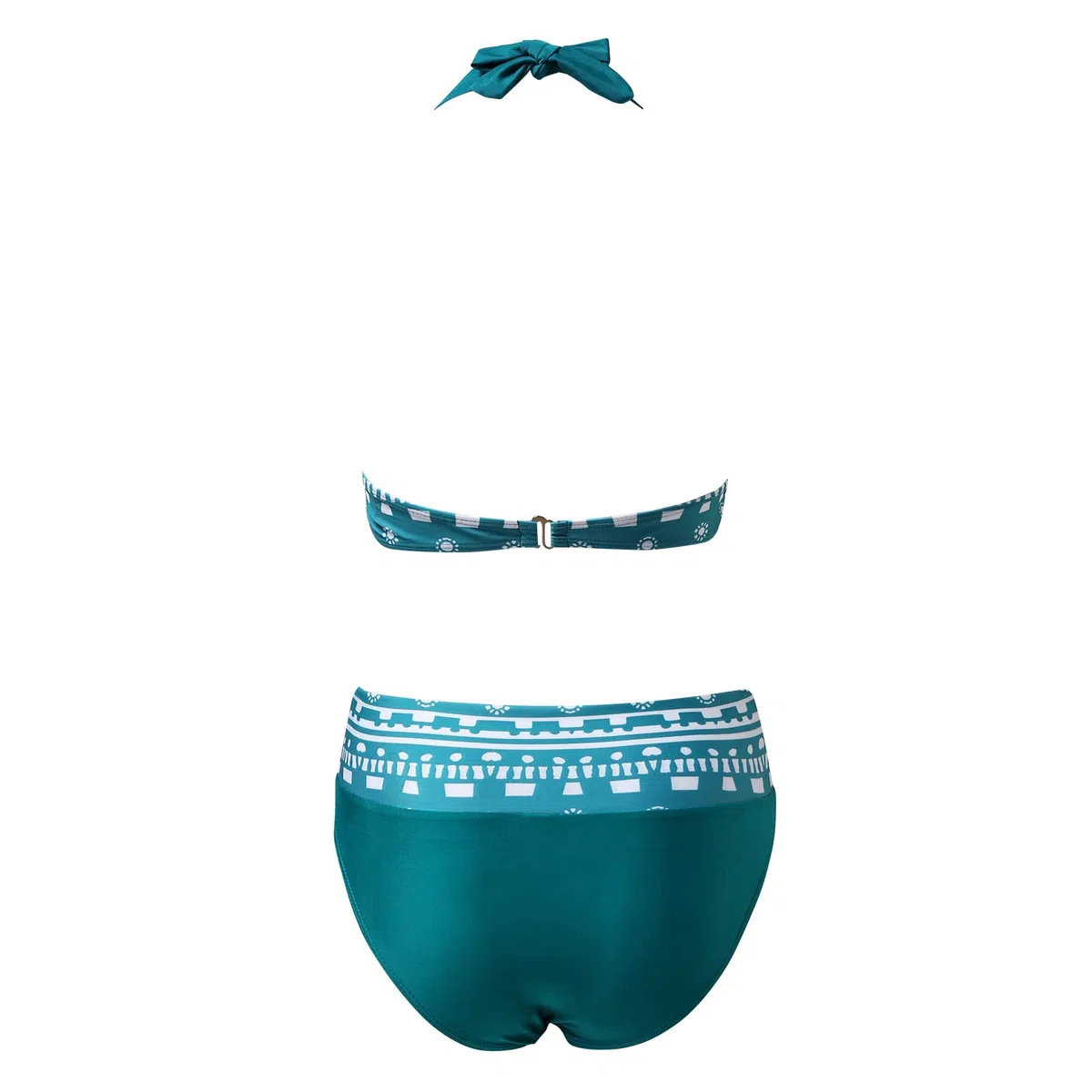 Generisch Damen Cross Back Badeanzüge Hohes Bein Schnitt String Triangel Bikini Damen Set Große Größen Sexy Badeanzüge Schwimmanzug Verstellbarer Blumendruck Badeanzug Blau Schwarz