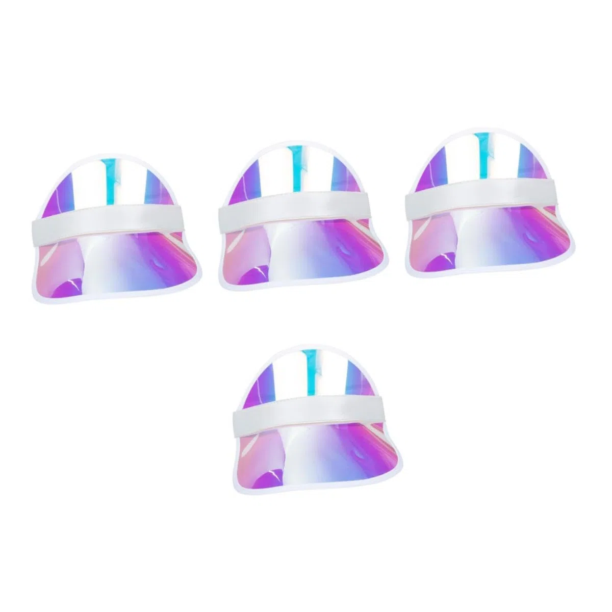 FRCOLOR Sonnenblende Neon UV Sonnenhut breite Krempe Eimerhüte Mama strandloege Visor Cap sonnencap Sonnenschutz Kappe Damen Sonnenhut schirmmützen Mädchen Visier Jungen Visier PVC