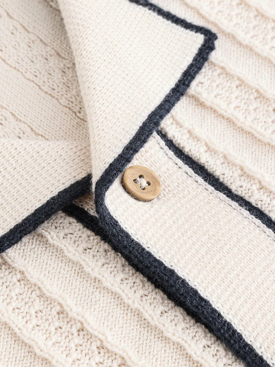 NEXT Jungen Standard Geknöpftes Strick-Polohemd und Shorts 62-140