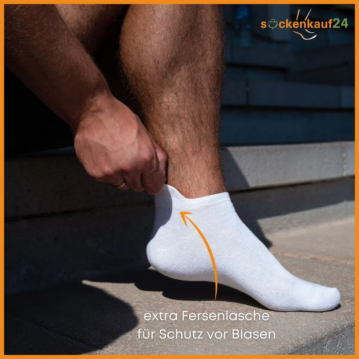 6 Paar Sneaker Socken Damen & Herren mit Fersenlasche Anti-Blasen Schutz Rutschfest Atmungsaktiv