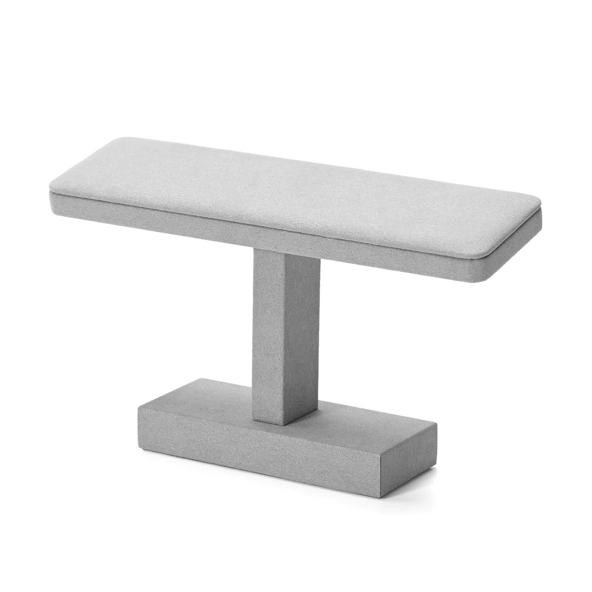 Oirlv Mikrofaser Uhrenständer,Uhrenhalter Schmuckständer,Watch Stand,Schmuck Armband Organizerständer(Grau)