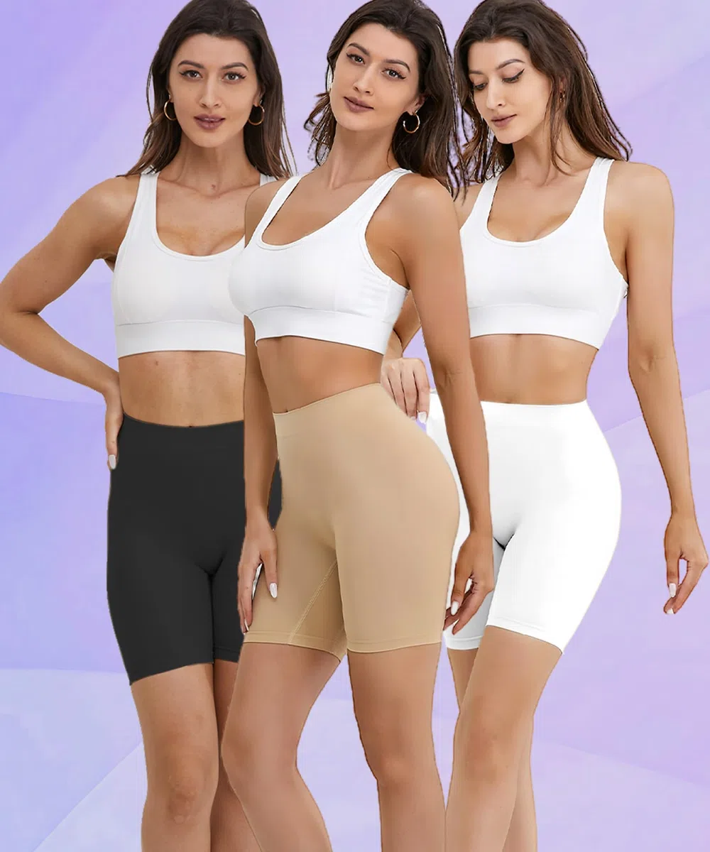 Merlvida Bauchweg Unterhose Damen Hohe Taille Miederhose Bauchkontrolle Nahtlose Bauch Weg Unterwäsche Shapewear Figurformende Leggings Unter Kleid Rock Stark Formende Shorts Kurze Hose
