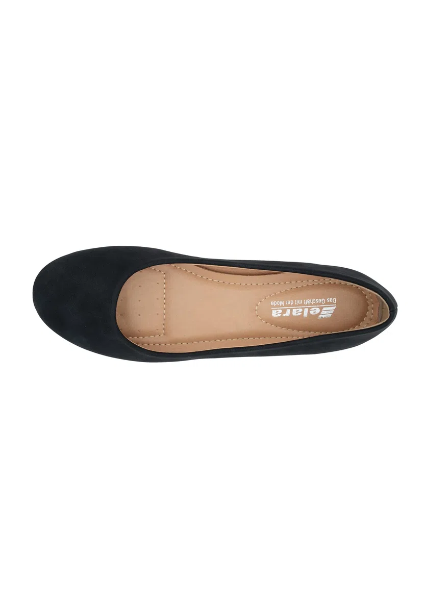 Elara Damen Ballerina Bequeme Slip Ons Flach Chunkyrayan