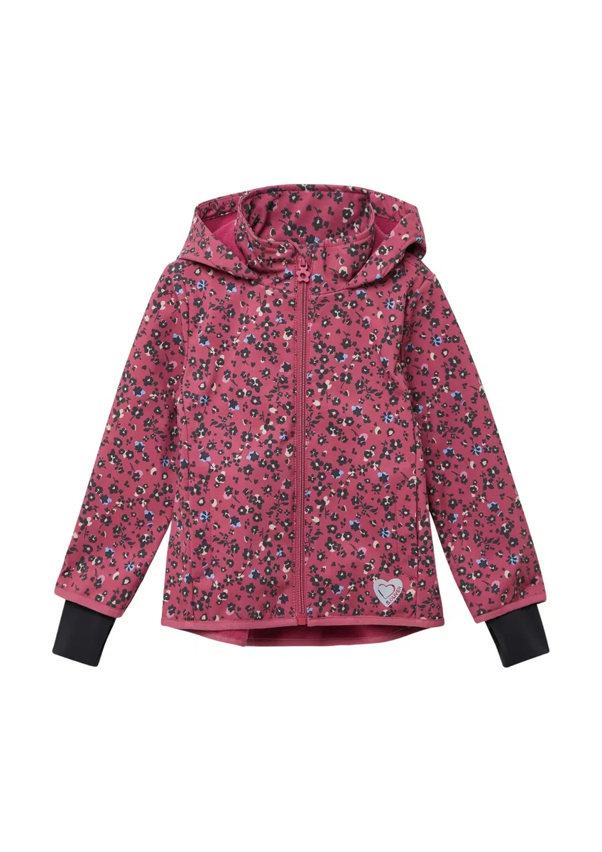 s.Oliver Wetterfeste Softshell-Jacke mit Fleece-Futter und All-over-Print