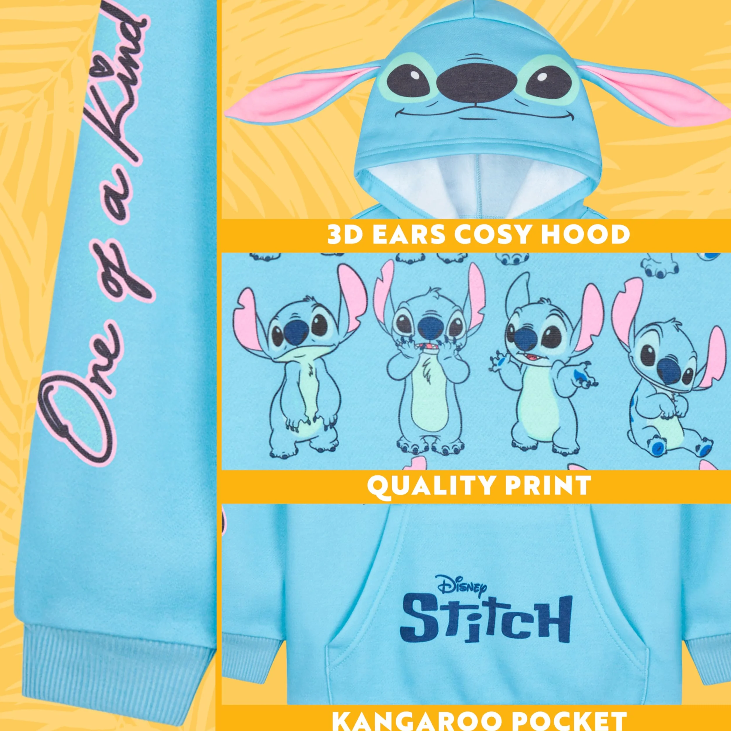 Disney Stitch Hoodie Mädchen Kuscheliger Pullover Kinder Teenager Jumper Sport Freizeitbekleidung Geschenk für Mädchen