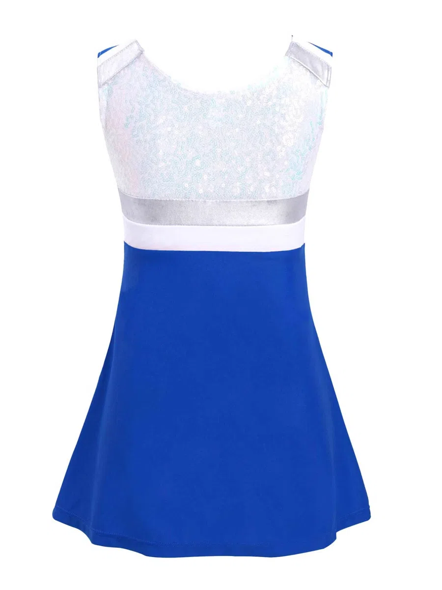 MSemis Mädchen Tennis Kleider mit Shorts Zweiteiler Sportanzug Trainingsanzug Kinder Training Fitness Bekleidung Set Sommer Outfits