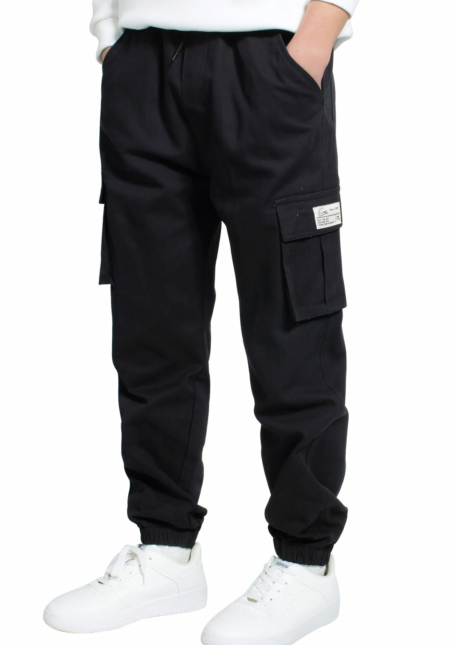 Hosen für Jungen Cargohose Kinder Hose Cargo Jogginghose Freizeithose mit Gummizug