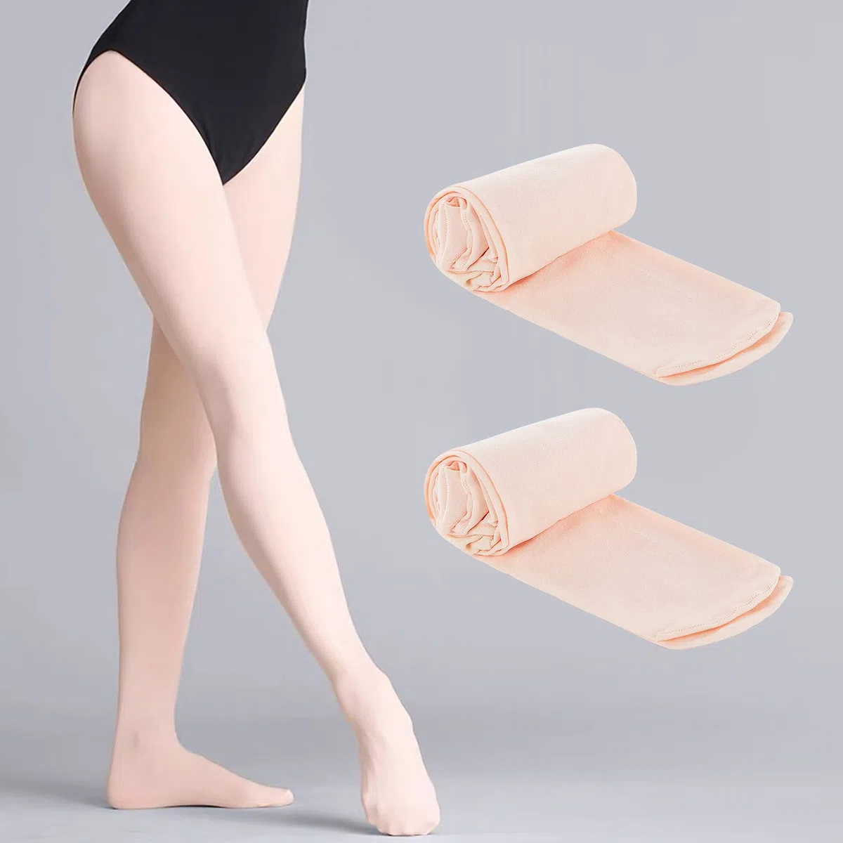 Ballettstrumpfhose Mädchen 2er Pack Ballett Strumpfhose Kinder Tanzstrumpfhose Mädchen für Ballett Gymnastik Tanz Sport