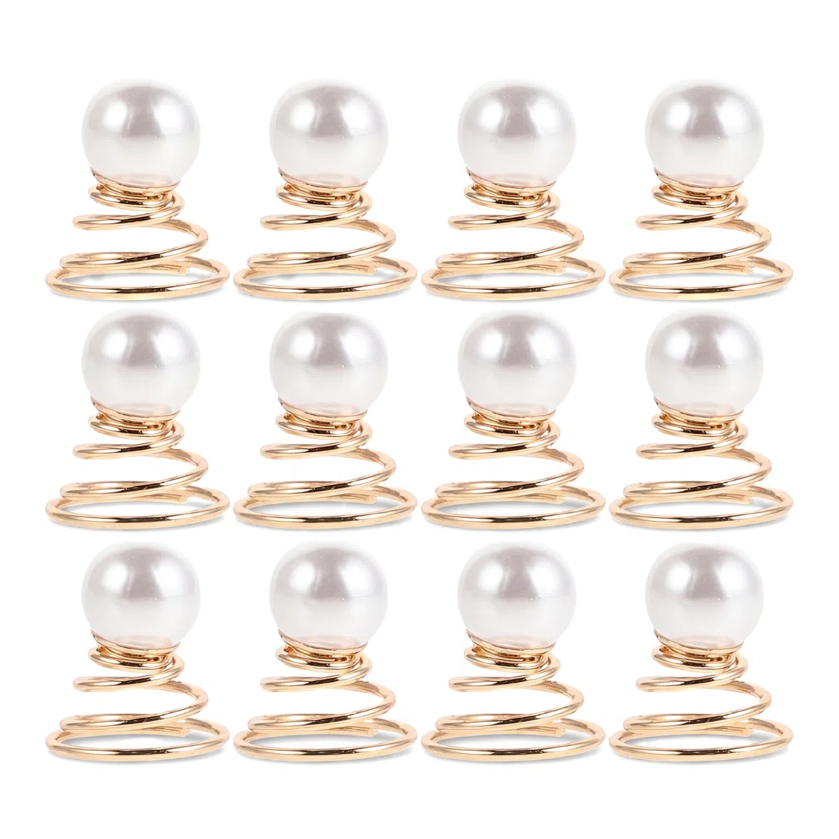 Lurrose 24st Perlenhaarnadeln für Die Hochzeit Spiralhaarnadeln für Frauen Hochzeit Haarspirale Pin Perlenhaarnadeln für Bräute Haare für Frauen Europäisch Und Amerikanisch Braut Zubehör