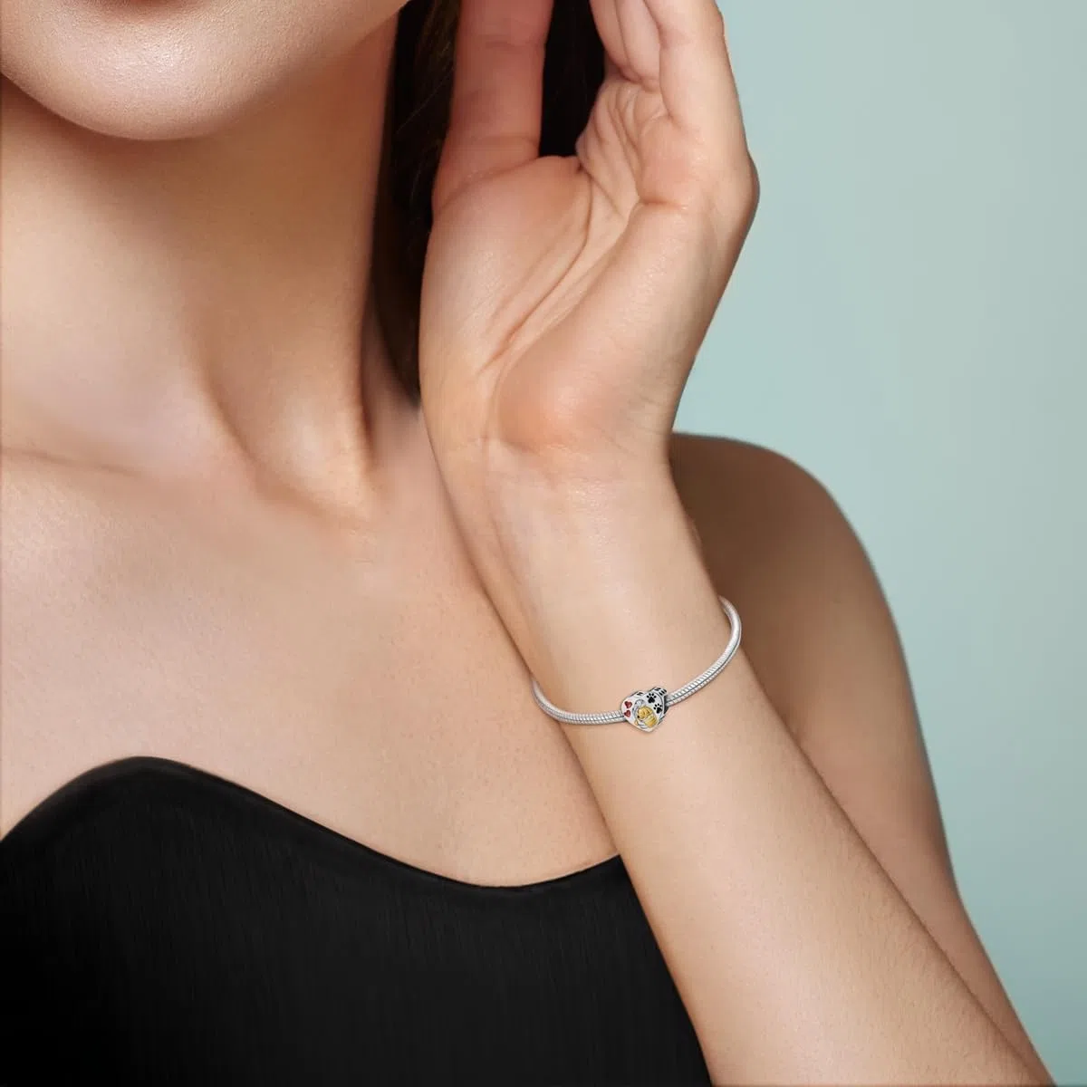 NARMO 925 Sterling Silber Anhängerarmbänder Schmetterling Anhänger für Frauen