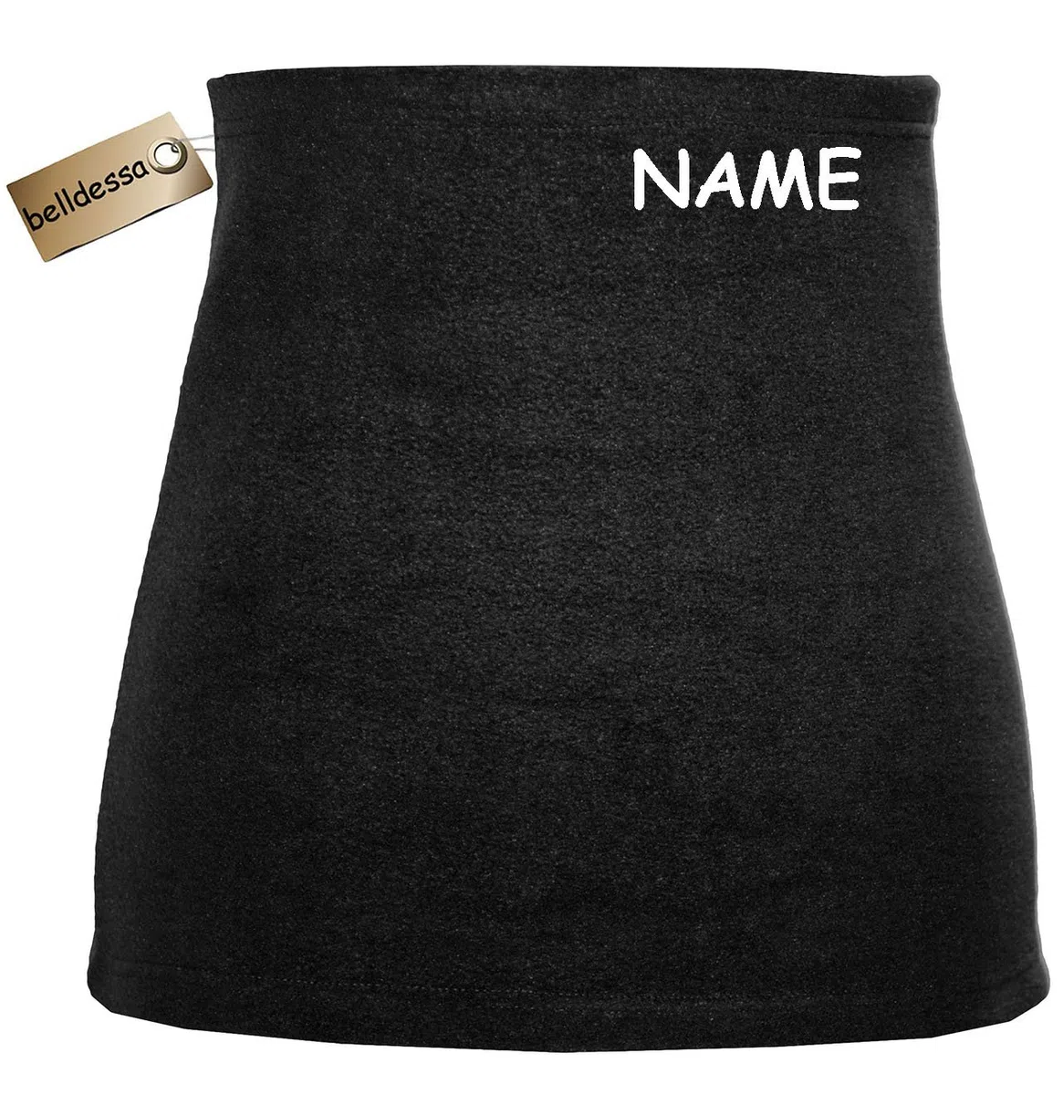 alles-meine.de GmbH Nierenwärmer- Uni schwarz - Bauchwärmer/aus warmen__ Fleece - Frottee___ Nierengurt Leibwärmer Männer Frau Kinder Sport Baby Gr. Größe Gr. XXXL