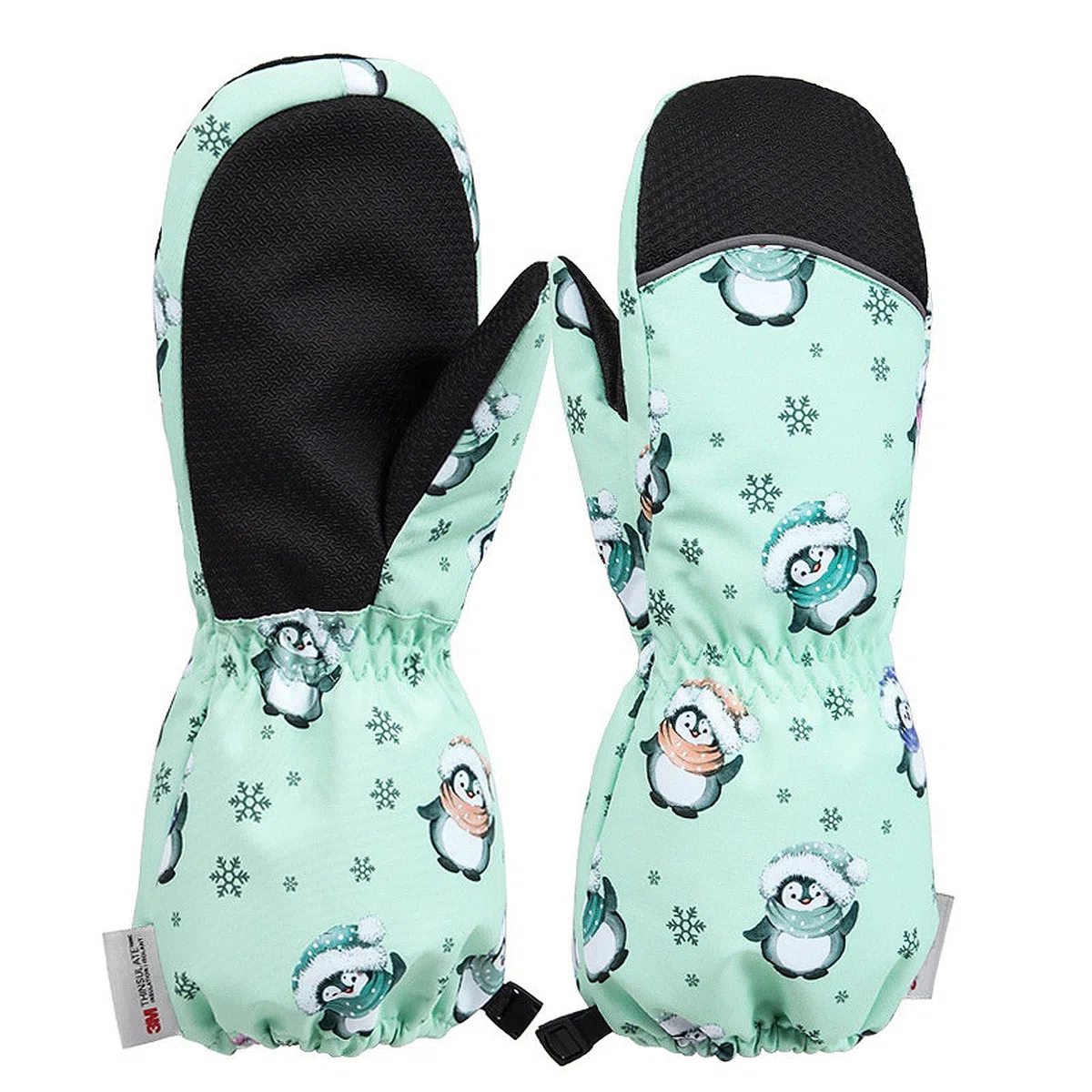 Skihandschuhe Kinder Wasserdicht, Winterhandschuhe Kinder Fleece Verdickt, Kinderhandschuhe Winter Warm, Thermohandschuhe Outdoor Sport Handschuhe Junge Mädchen Kalt Wetter