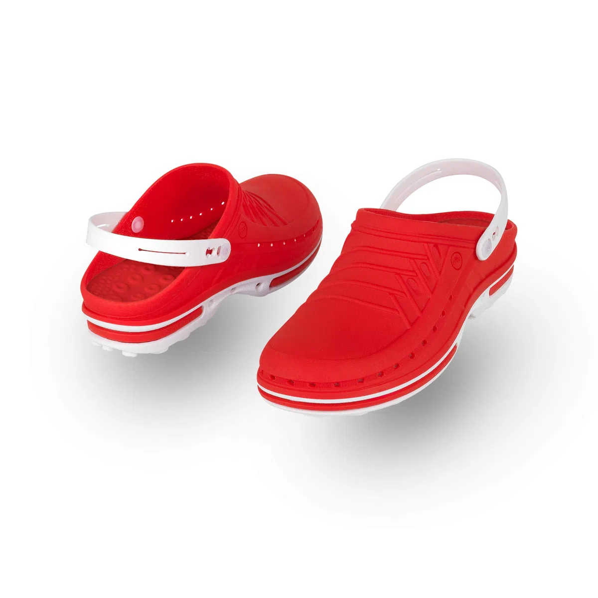 WOCK Clog mit Fersenriemen und Steri-Tech Einlage, Damen und Mann Clogs, Sterilisierbarund mit Zitronenaroma - Hergestellt in Portugal