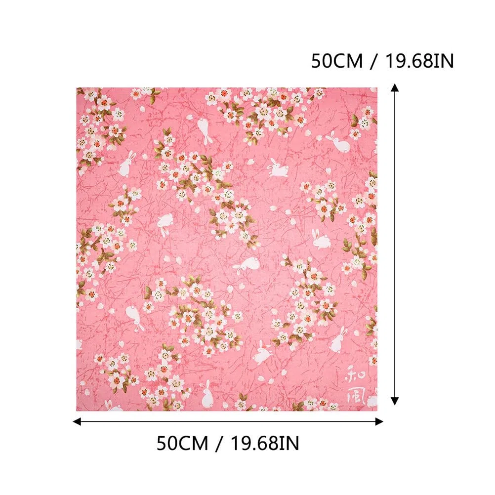 iplusmile 2 Stück Taschentücher, japanischer Blumenstil, für Bento-Verpackung, strapazierfähiger und dekorativer Stoff, für Picknick, Outdoor und Mahlzeiten