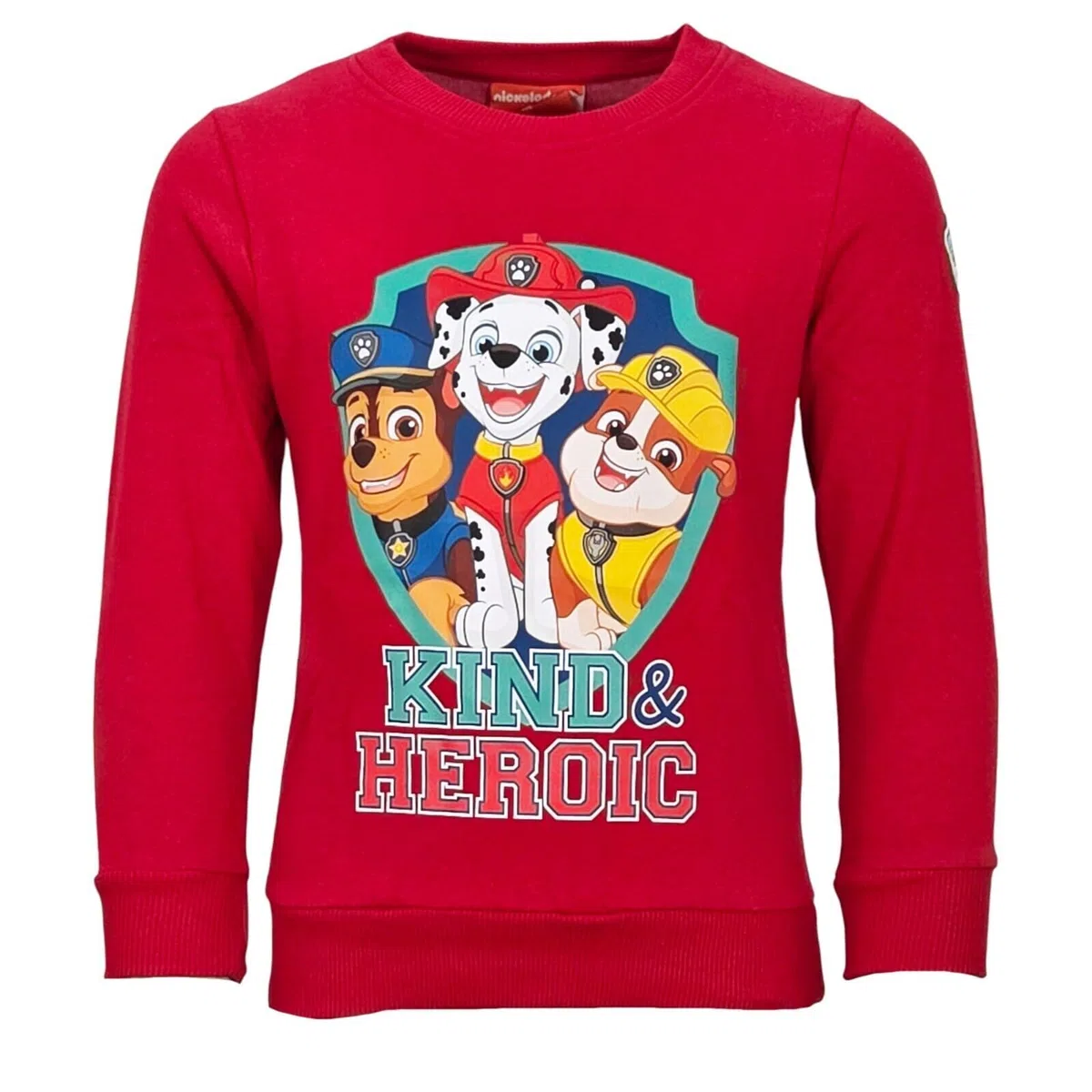 Paw Patrol Kinder Jungen Pullover Sweater 98–134 – Chase Rubble Marshall Pulli – Blau oder Rot – 80% Baumwolle 20% Polyester