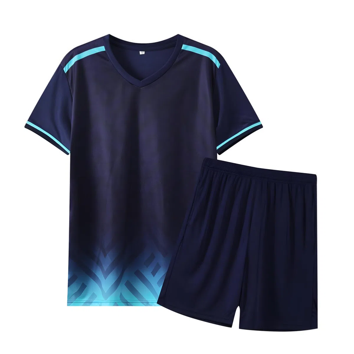 Fußballtrikot Kinder Set Sport, Schnell Trocknende Sportsachen Trikot für Kinder, Fussball Trikot Set Trainingsanzug Shorts und T-Shirt