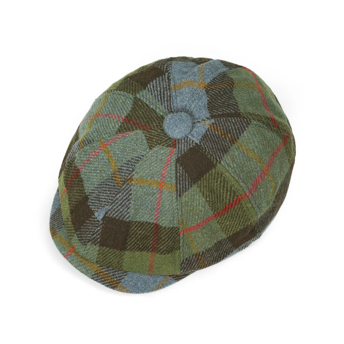 Clakllie Karierte 8 Panel Newsboy Cap aus Wollmischung Herren Damen Ballonmütze Peaky Blinders Mütze Baskenmütze Gatsby Barrett Cap Schiebermütze